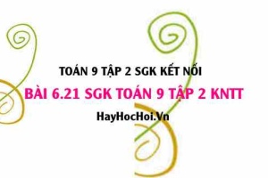 Bài 6.21 SGK Toán 9 tập 2 Kết nối tri thức